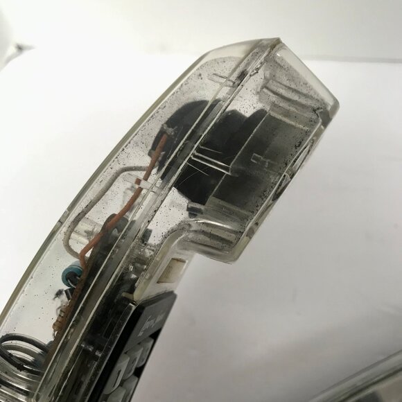 Lenoxx Sound PH-1400 Telephone Clear Transparent TESTED & WORKS! Phone - Picture 3 of 6